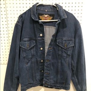 Harley Davidson Denim Motorcycle Jacket (Vintage)